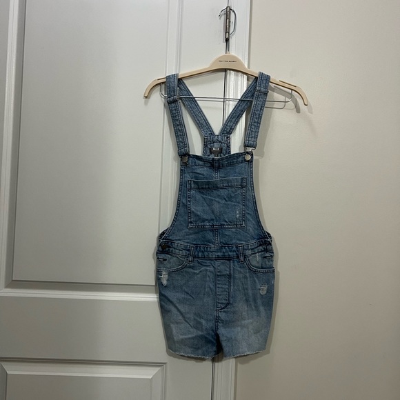 DL1961 Light Blue Denim Abigail Overalls Size Small $169 - Picture 2 of 9